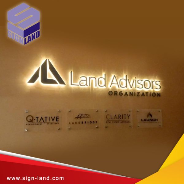 backlite 3d letters / backlite Signboard