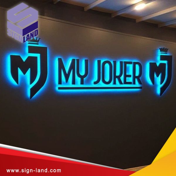 SS 3d letters with hidden light