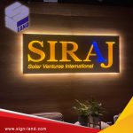 Creating a logo with lighting for the company lobby